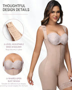 Shapshe® Steel Bone High Compression Open Bust Shapewear Bodysuit