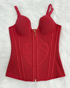Shapshe® Love Pattern Waist Trainer with Built-in Bra