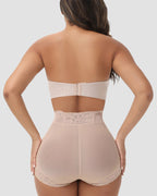 Shapshe® Mid-Rise Butt Lift Lace Shapewear Brief