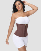 Zip & Breasted Waist Trainer Tummy Control Corset
