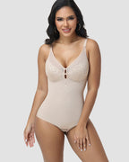 Shapshe® Lace Deep V Keyhole Cutout Bodysuit