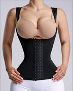 Hourglass Vest Tummy Control Waist Trainer Corset With Hook and Eye