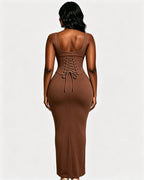 Hourglass Figure Body Shaper The Corset Maxi Dress Two-Piece Set