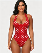 Hourglass Corset Body Shaper Waist Cincher Swimsuit Two-Piece Set