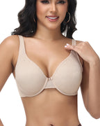 Shapshe® Full Coverage Underwire Non Padded Lace Bra