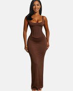 Hourglass Figure Body Shaper The Corset Maxi Dress Two-Piece Set