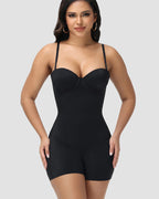 Shapshe® Built In Bra Lace Up Back Shapewear Bodysuit