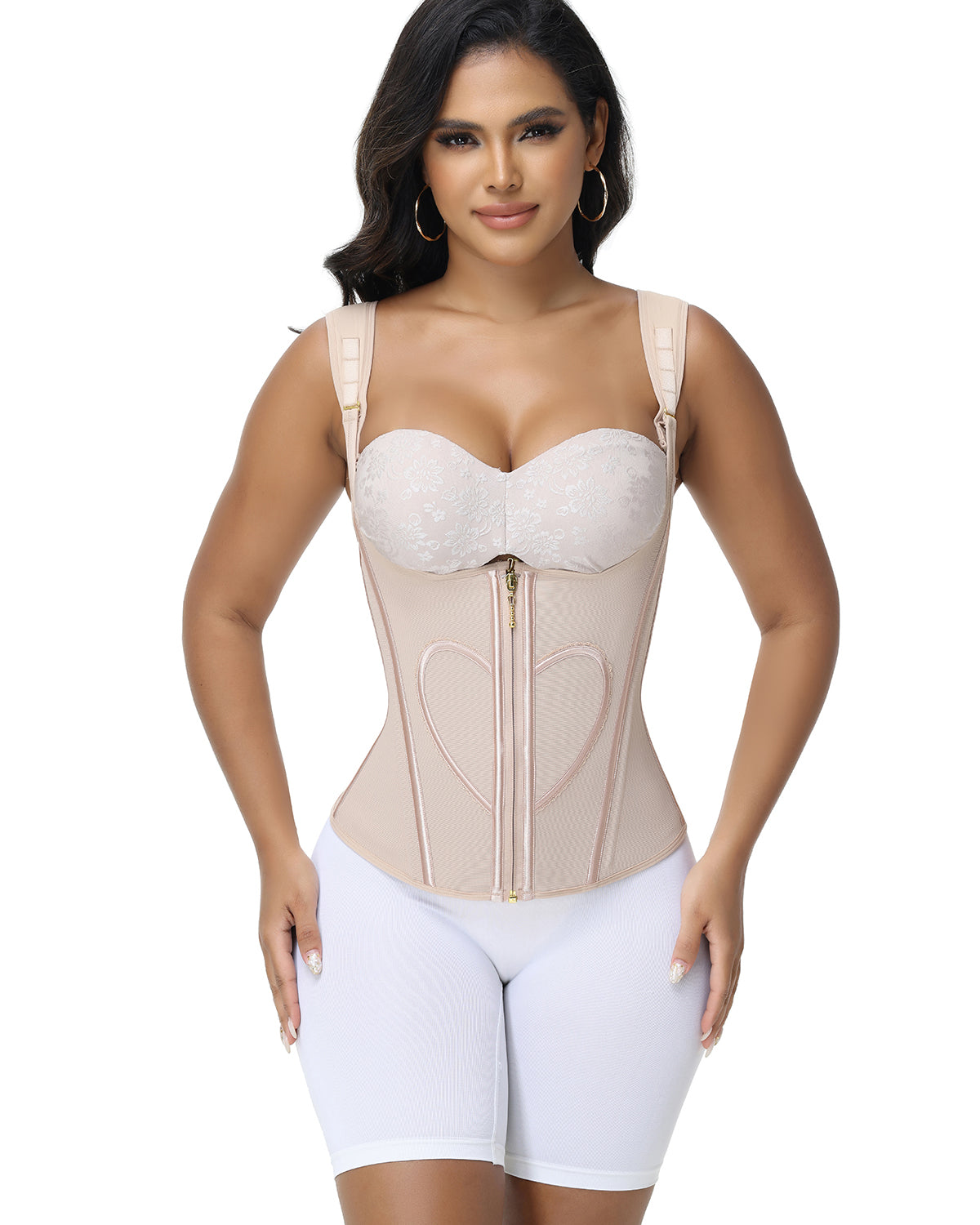 Shapshe® Fajas Colombianas Heart Pattern Tank Top Waist Trainer