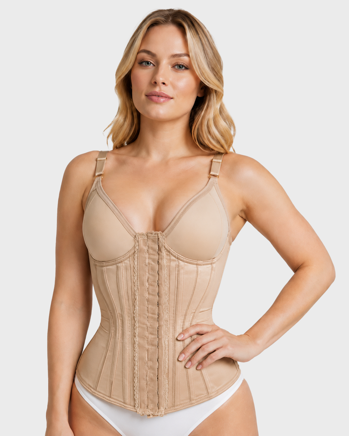 Shapshe® Fajas Colombianas Underwire Waist Trainer with Padded Bra