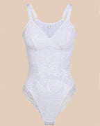 Sexy One Piece Deep V Neck Backless Lace Thong Shapewear Bodysuit