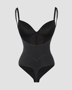 Shapshe® Hourglass Mesh Panels Thong Bodysuit