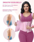 Shapshe® Open Bust Steel Bones Tummy Control Waist Trainer Vest