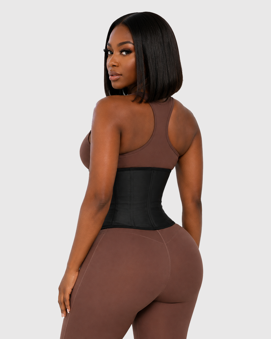 Waist Trainer Faux Leather Slimming Belt