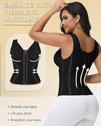 Shapshe® Tummy Control Hourglass Waist Trainer with Built-in Bra