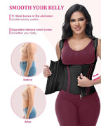 Shapshe® Open Bust Steel Bones Tummy Control Waist Trainer Vest