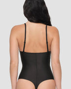 Shapshe® Push Up Pad Deep V Neck Thong Bodysuit Shapewear
