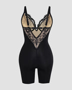 Shapshe® Lace Plunge Backless Butt Lifter Bodysuit Shapewear