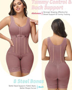 Shapshe® High Compression Garment Shapewear with Bulit-in Bra