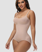 Shapshe® Seamless Jacquard Bodysuit Tummy Control Shapewear