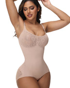 Shapshe® Seamless Jacquard Bodysuit Tummy Control Shapewear