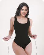 Shapshe® Seamless Back Lace-up Tummy Control Bodysuit