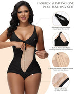 Shapshe® Tummy Control Swimsuit Cutout Tie Front Bathing Suit